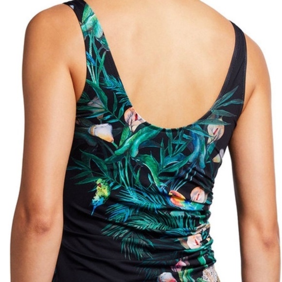 Johnny Was Calla Lily Wrap Tankini Swim Top - Picture 4 of 12